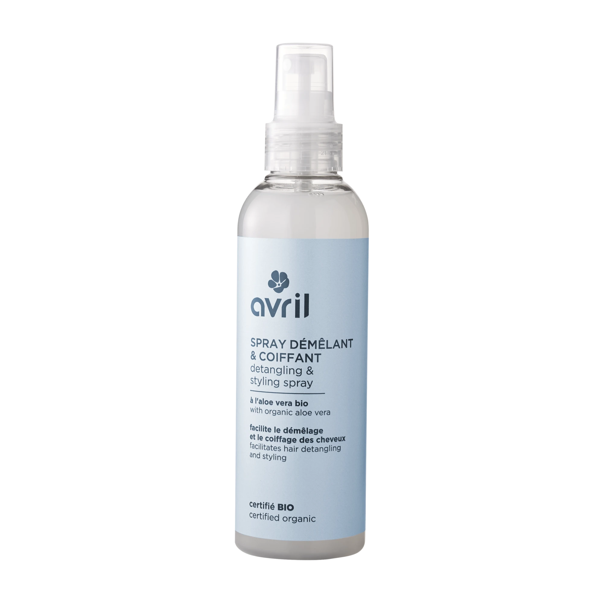 Spray desembaraçante e modelador Avril