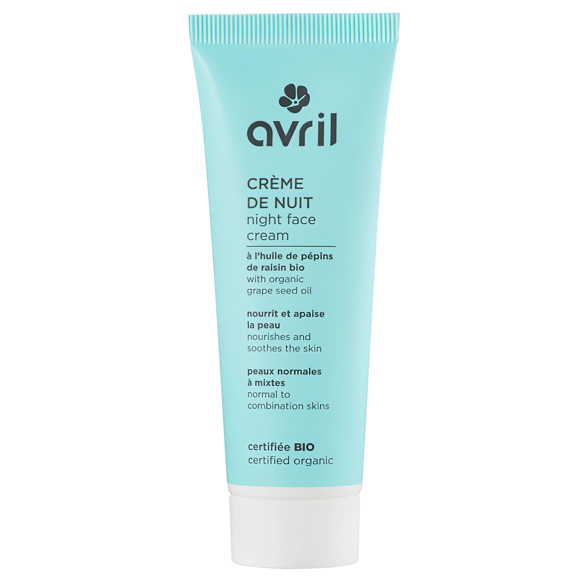 Creme de Noite Bio Avril  - Peles Normais e Mistas