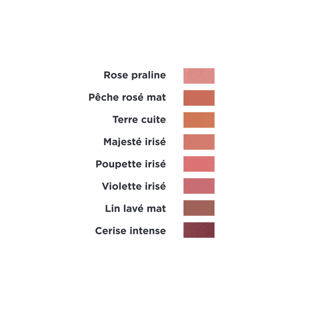 Blush Pêche Rosé Mat Recarregável Avril.