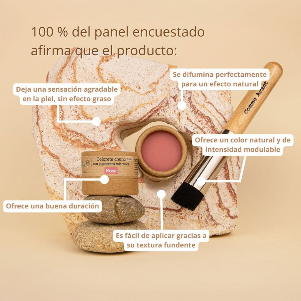 Blush em creme com pigmentos minerais - Comme Avant
