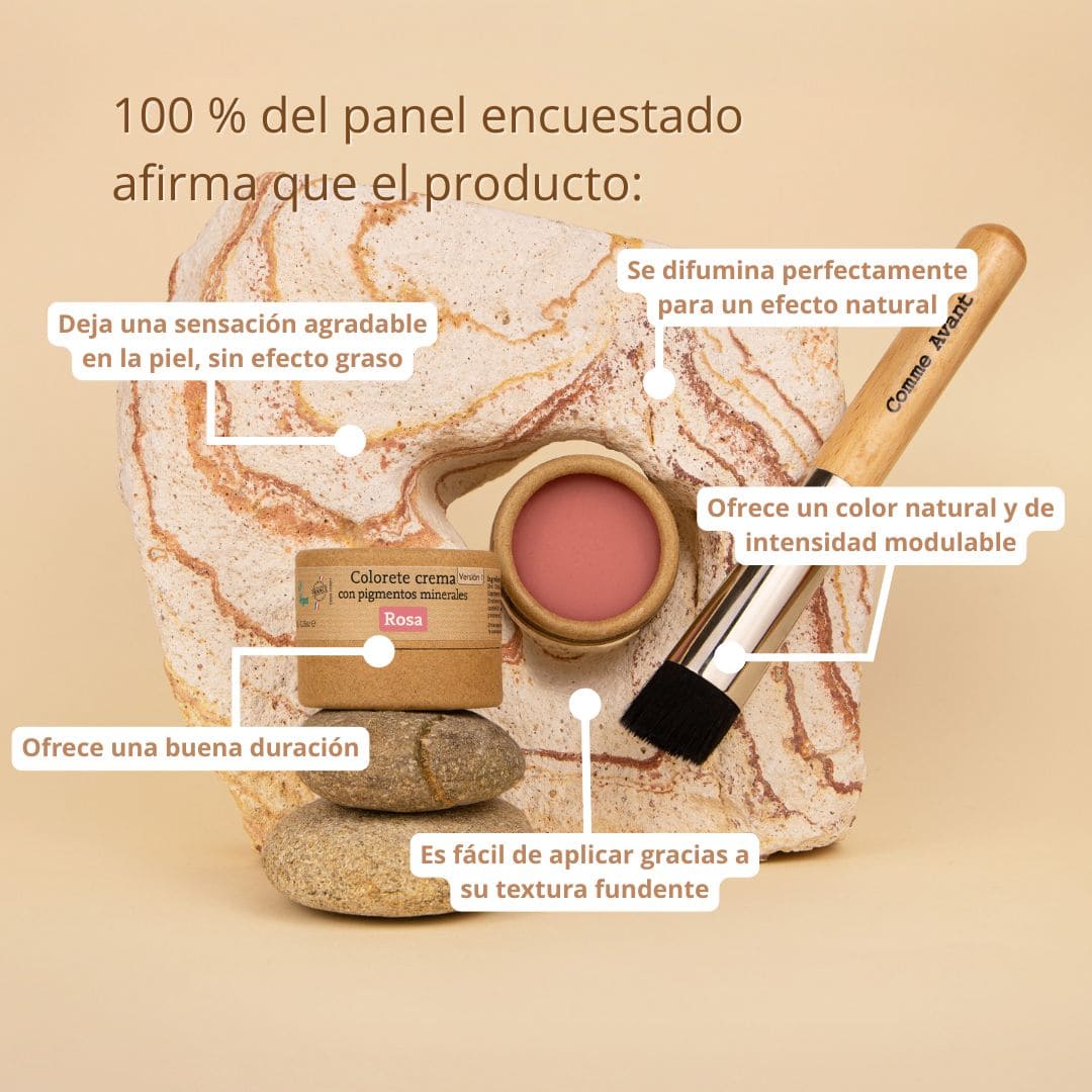 Blush em creme com pigmentos minerais - Comme Avant
