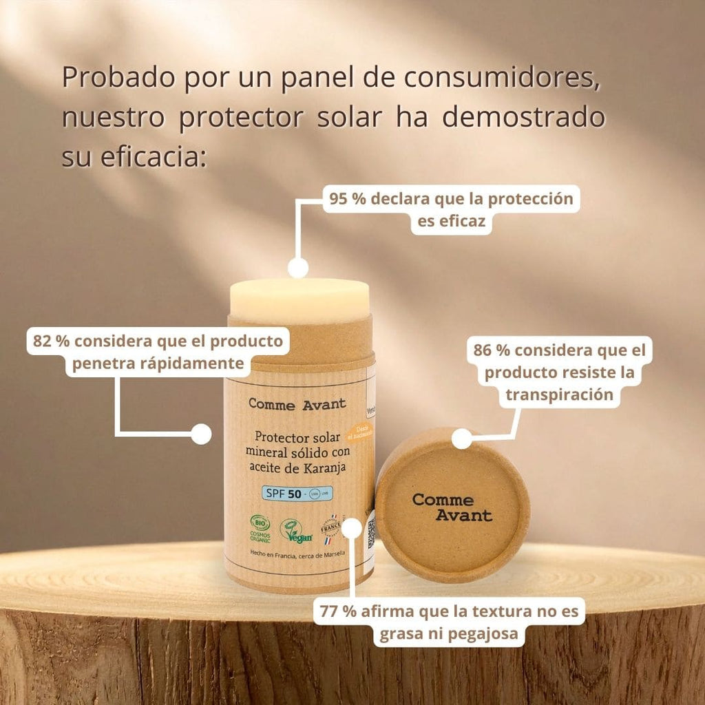 Protetor Solar Mineral Sólido SPF30 com Óleo de Moringa - Comme Avant