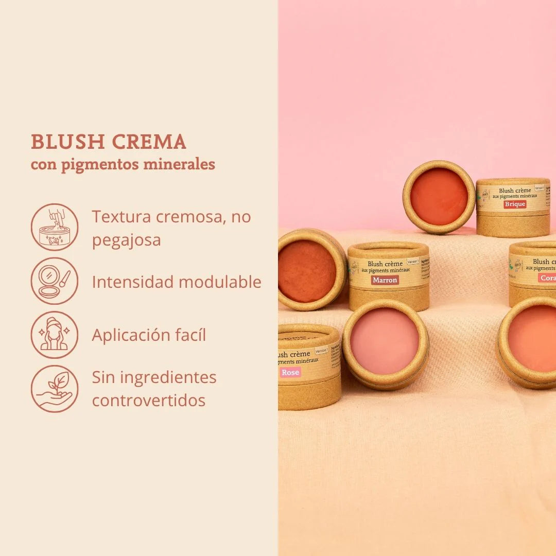 Blush em creme com pigmentos minerais - Comme Avant