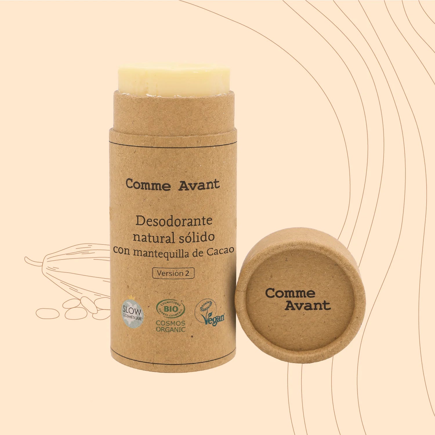 Desodorizante Sólido com Manteiga de Cacau : Sem Perfume - Comme Avant