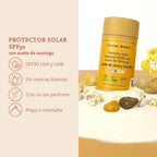 Protetor Solar Mineral Sólido SPF30 com Óleo de Moringa - Comme Avant