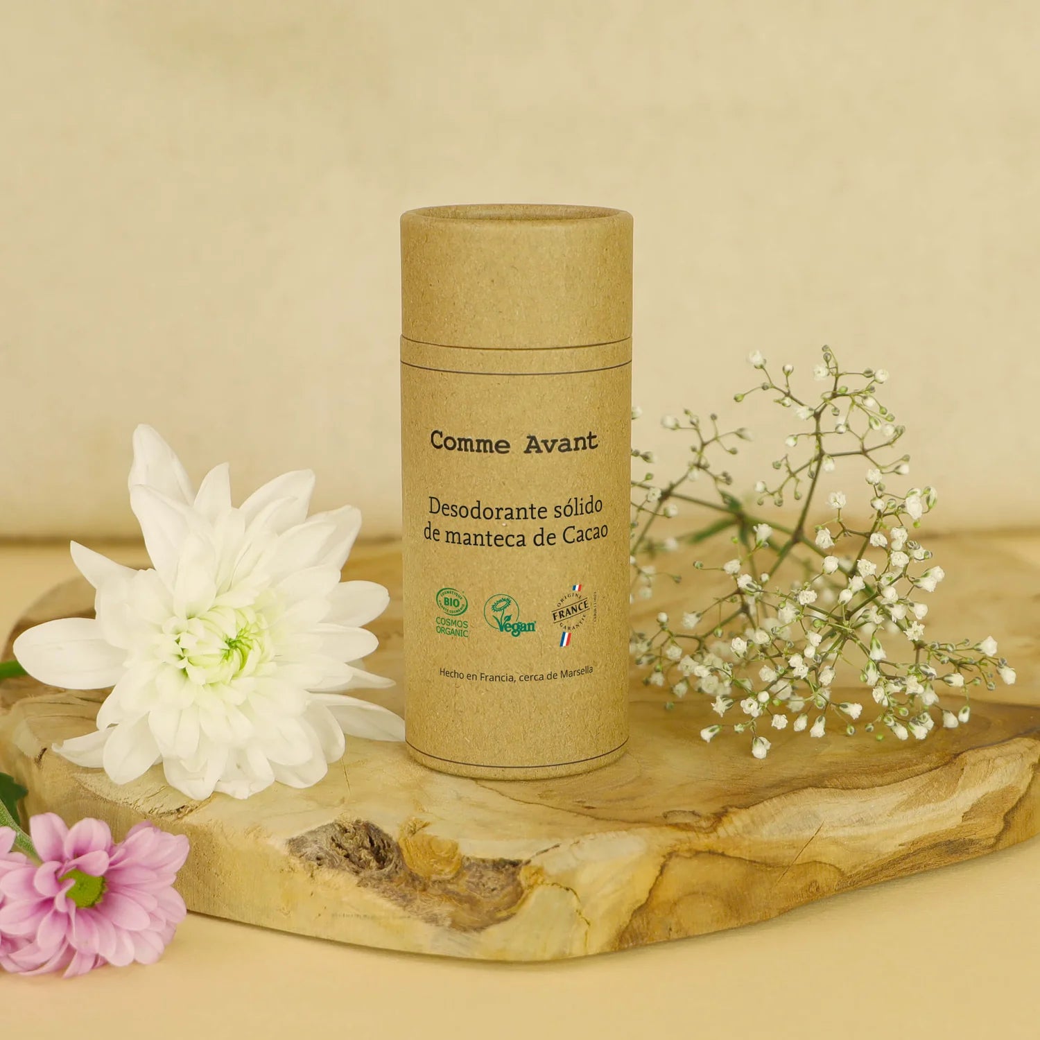 Desodorizante Sólido com Manteiga de Cacau : Sem Perfume - Comme Avant