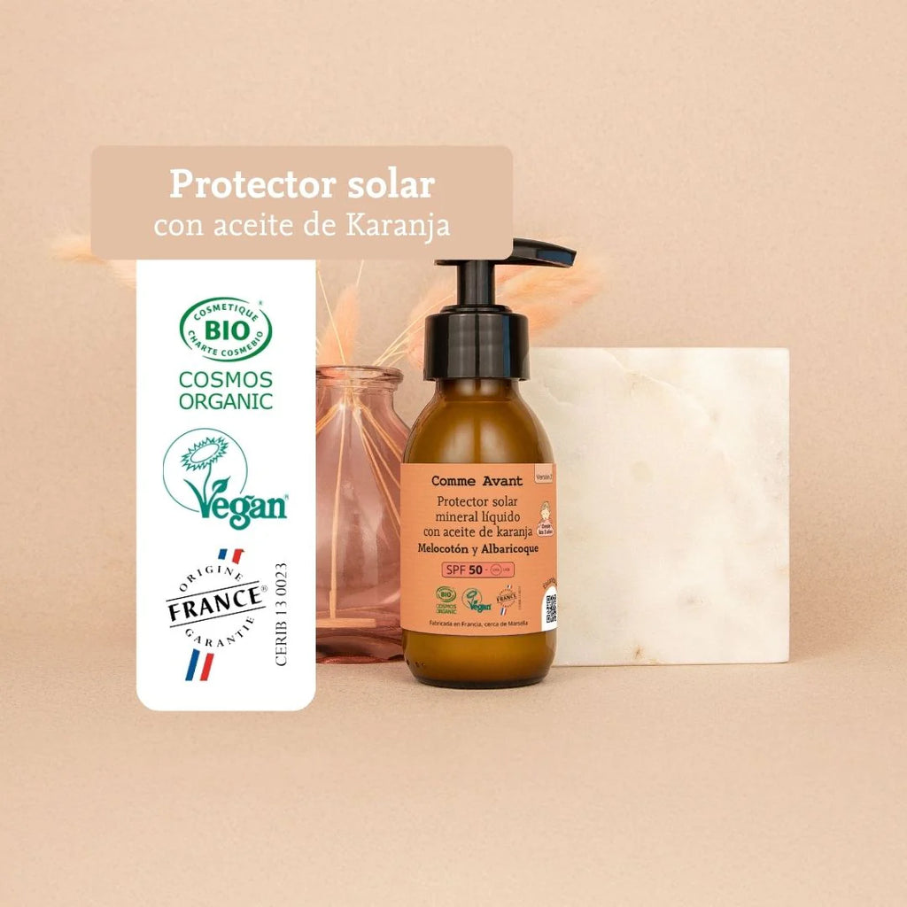 Protetor Solar Mineral Líquido SPF50 com Óleo de Karanja - Comme Avant