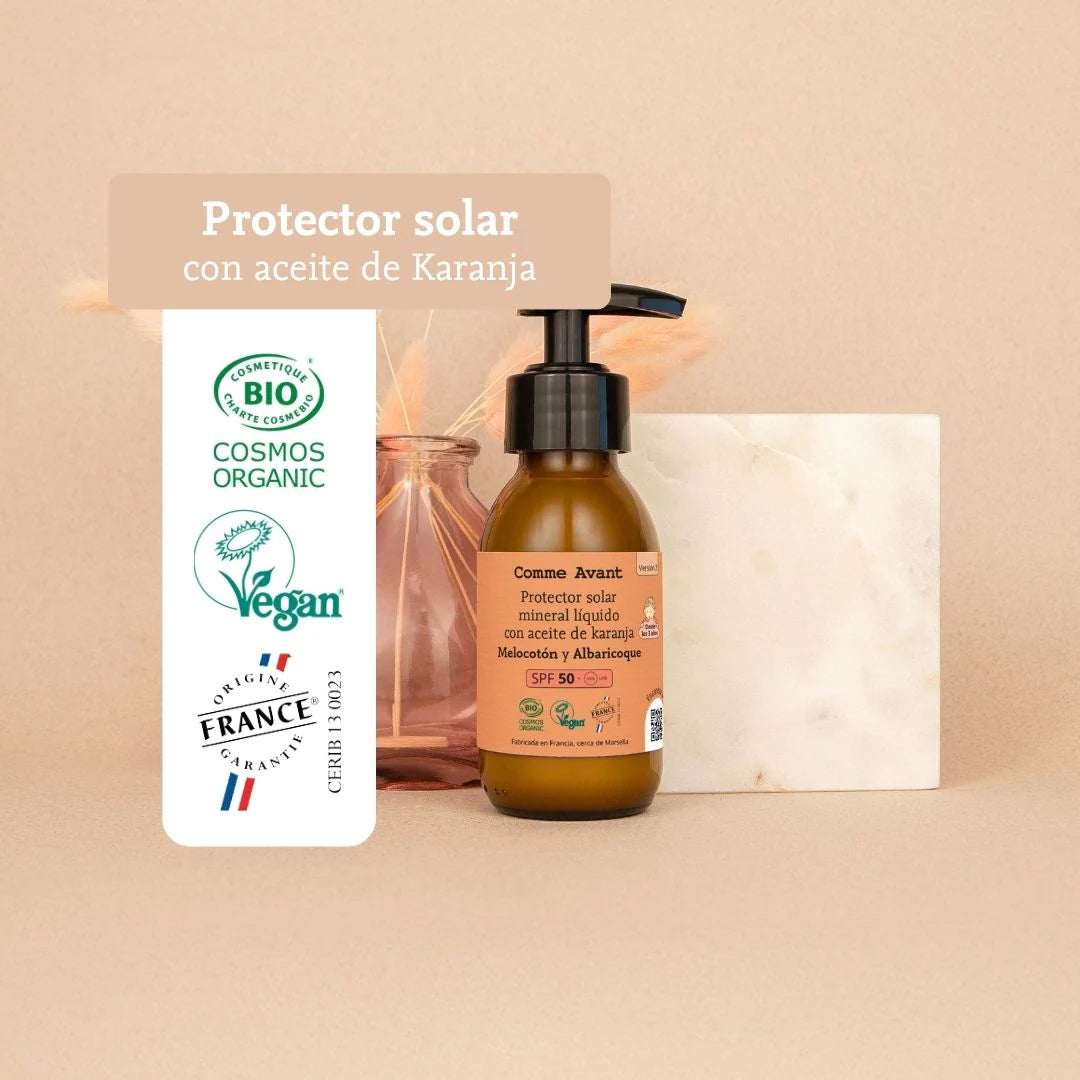 Protetor Solar Mineral Líquido SPF50 com Óleo de Karanja - Comme Avant