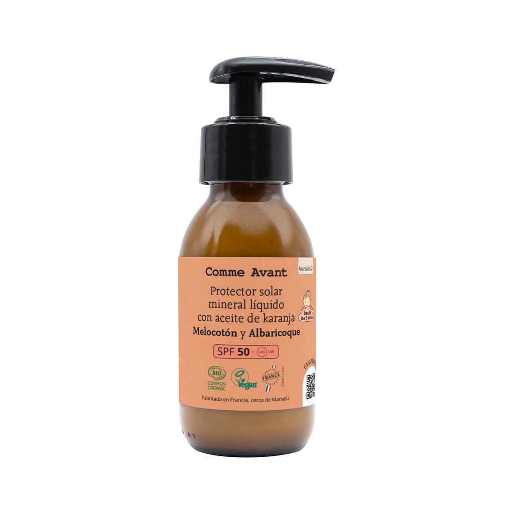 Protetor Solar Mineral Líquido SPF50 com Óleo de Karanja - Comme Avant