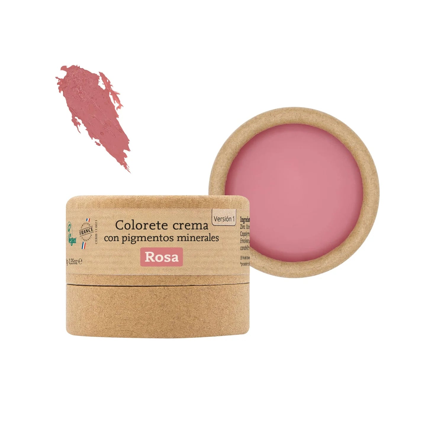 Blush em creme com pigmentos minerais - Comme Avant