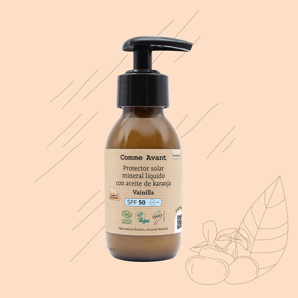 Protetor Solar Mineral Líquido SPF50 com Óleo de Karanja - Comme Avant