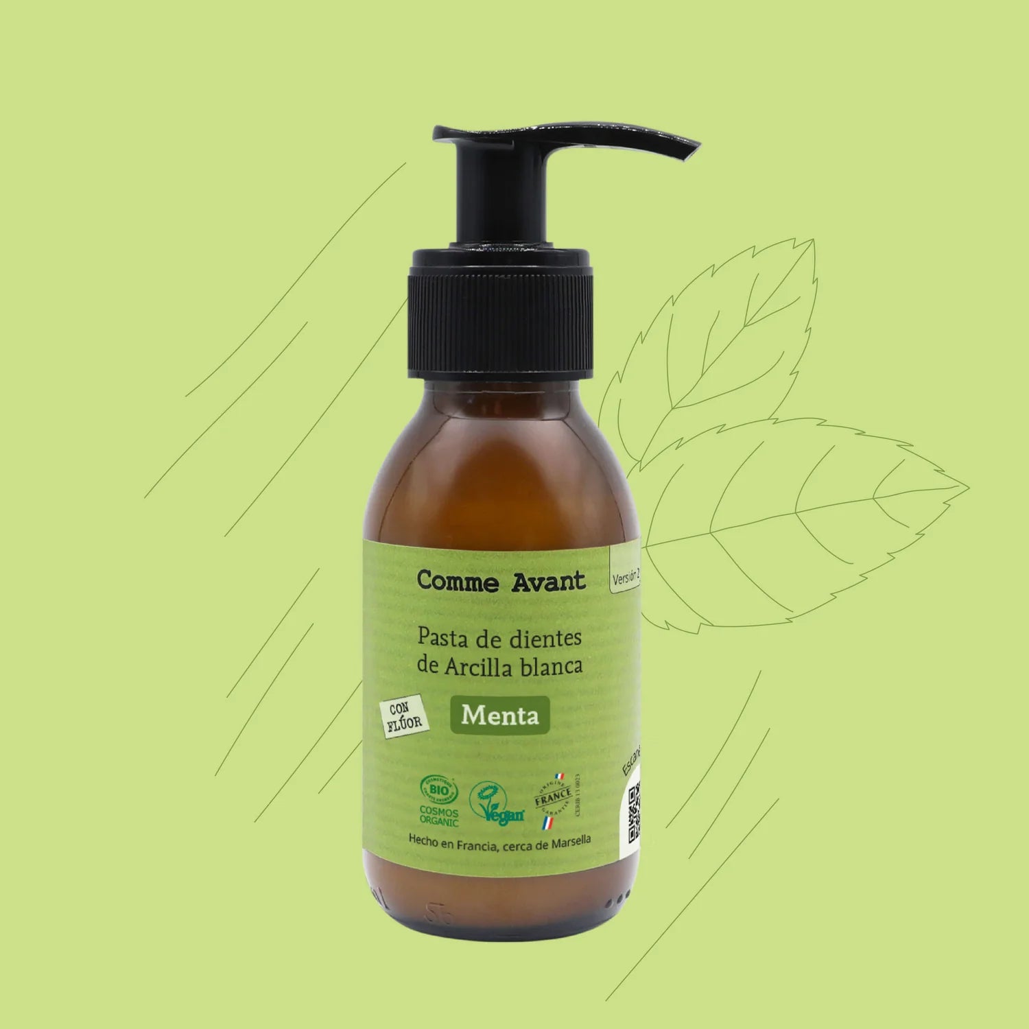 Pasta dentífrica ecológico de Menta - Comme Avant