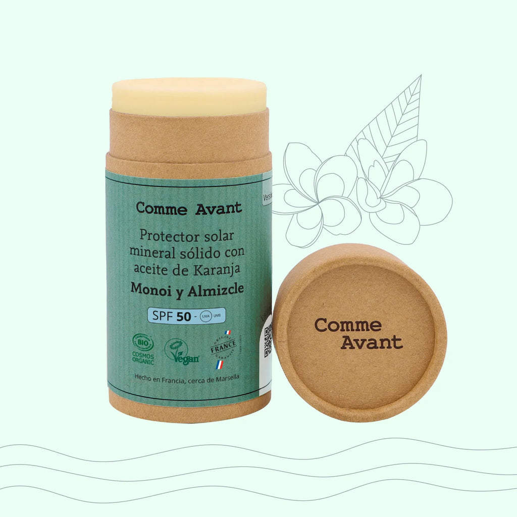 Protetor Solar Mineral Sólido SPF50 com Óleo de Karanja - Comme Avant
