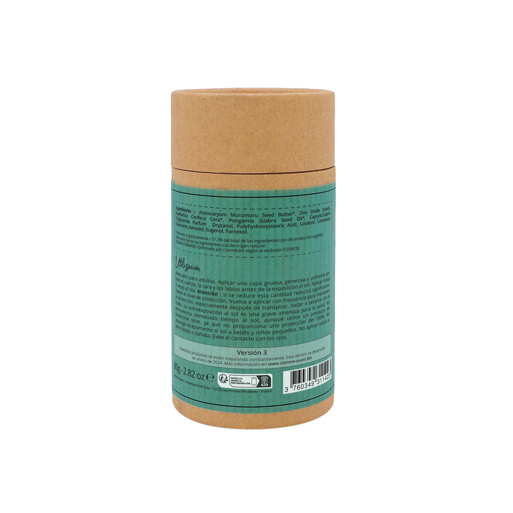 Protetor Solar Mineral Sólido SPF50 com Óleo de Karanja - Comme Avant
