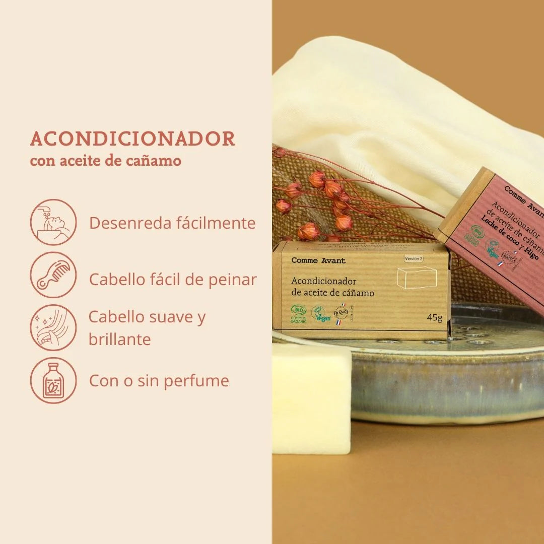Acondicionador Sólido com Óleo de Cânhamo - Comme Avant