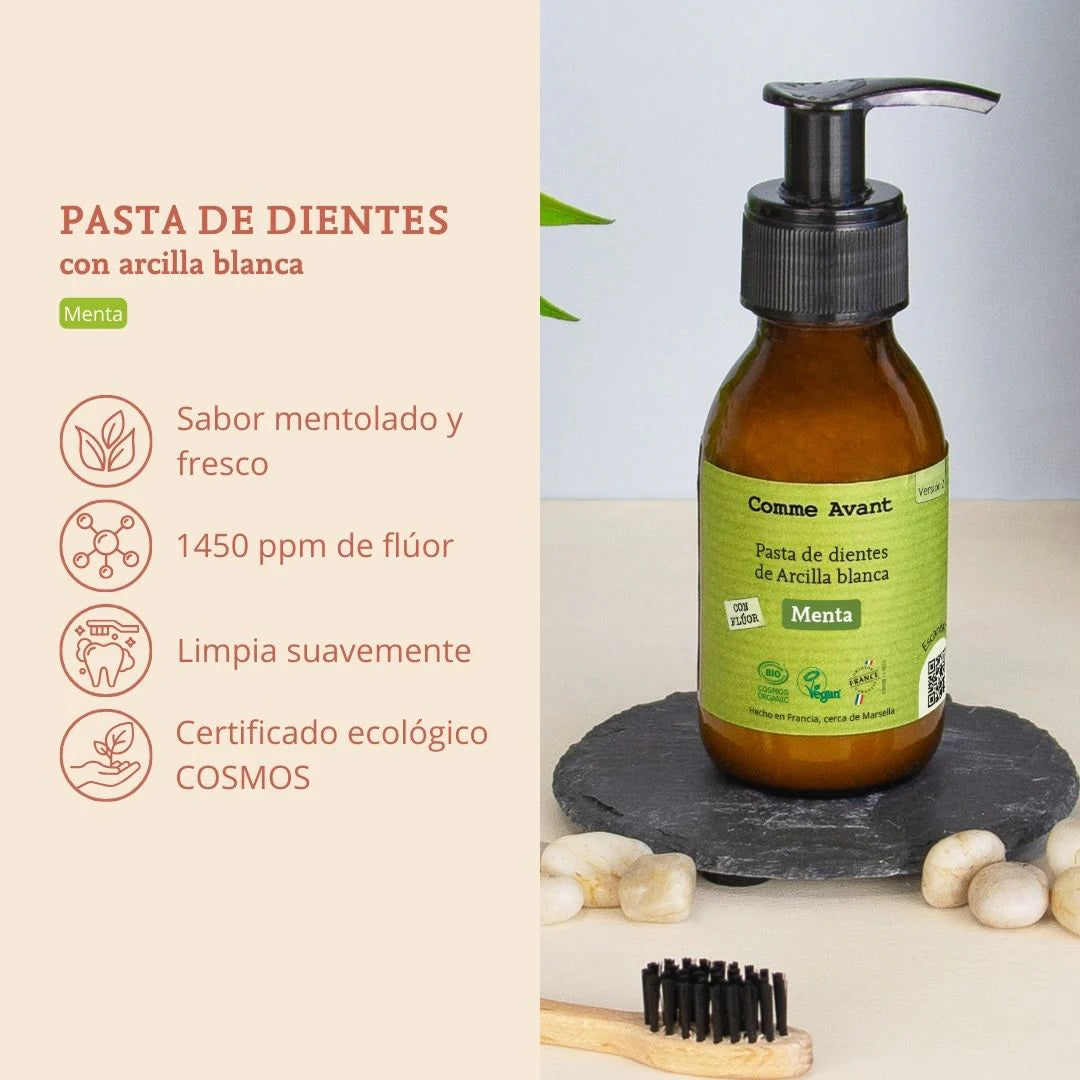 Pasta dentífrica ecológico de Menta - Comme Avant