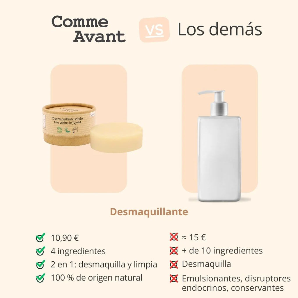 Bálsamo desmaquilhante sólido com óleo de jojoba - Comme Avant