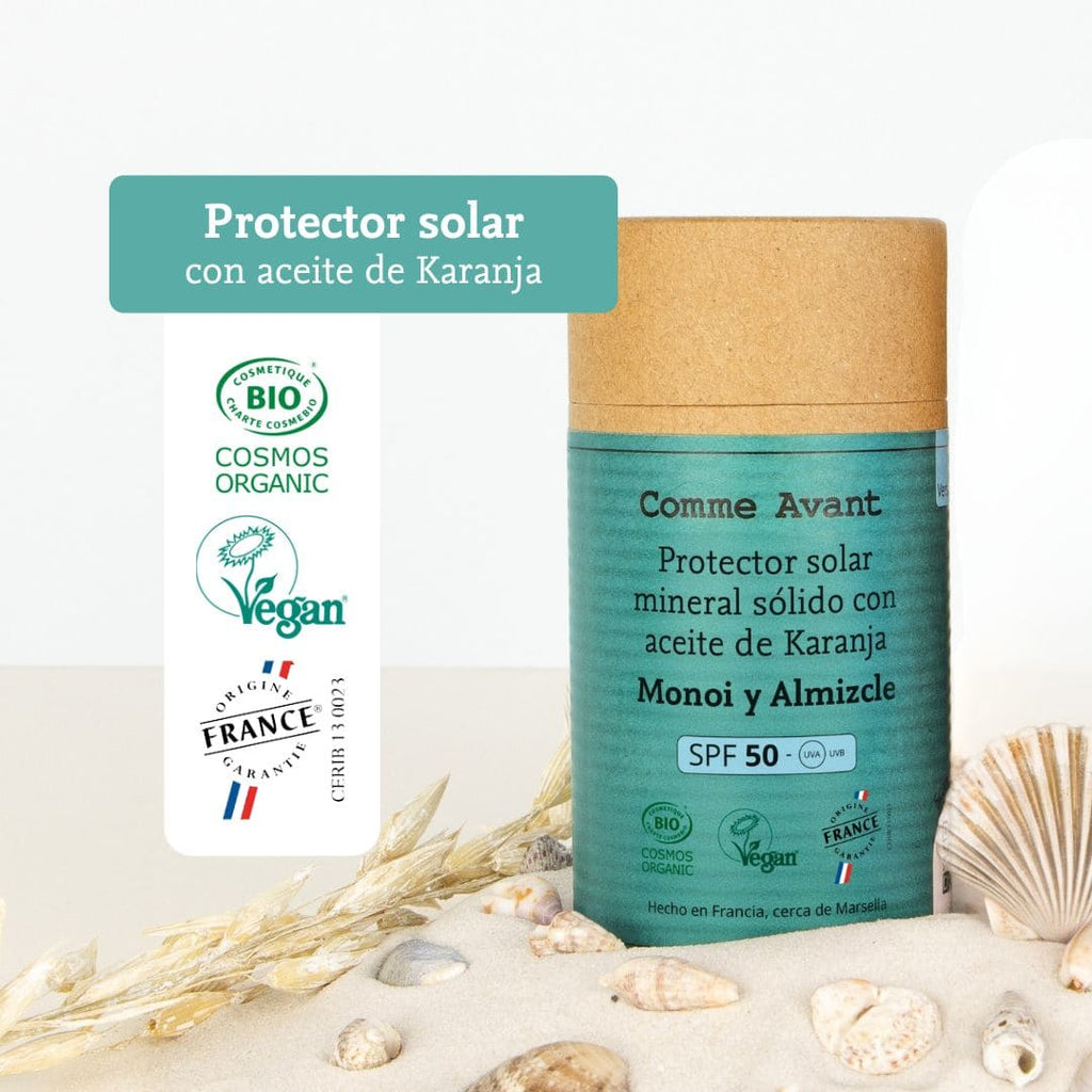 Protetor Solar Mineral Sólido SPF50 com Óleo de Karanja - Comme Avant