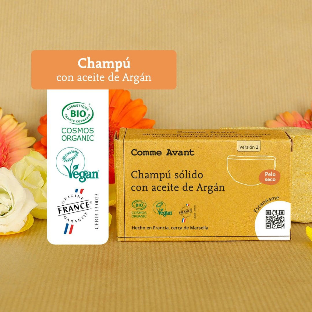 Champô Sólido para Cabelo Seco ou Danificado com Óleo de Argão - Comme Avant