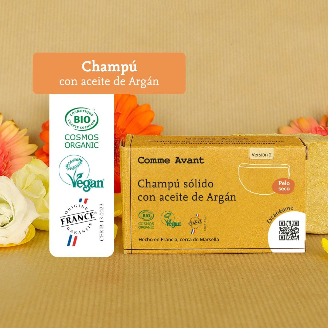 Champô Sólido para Cabelo Seco ou Danificado com Óleo de Argão - Comme Avant