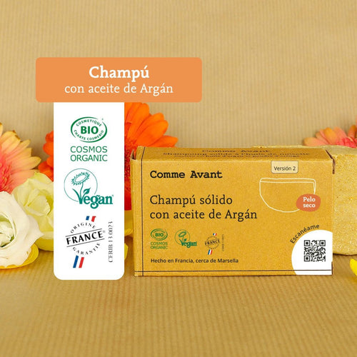 Champô Sólido para Cabelo Seco ou Danificado com Óleo de Argão - Comme Avant